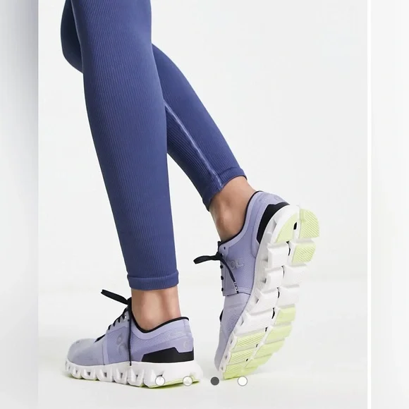 On Cloud X 3 Light Blue Running Shoes - Picture 2 of 8